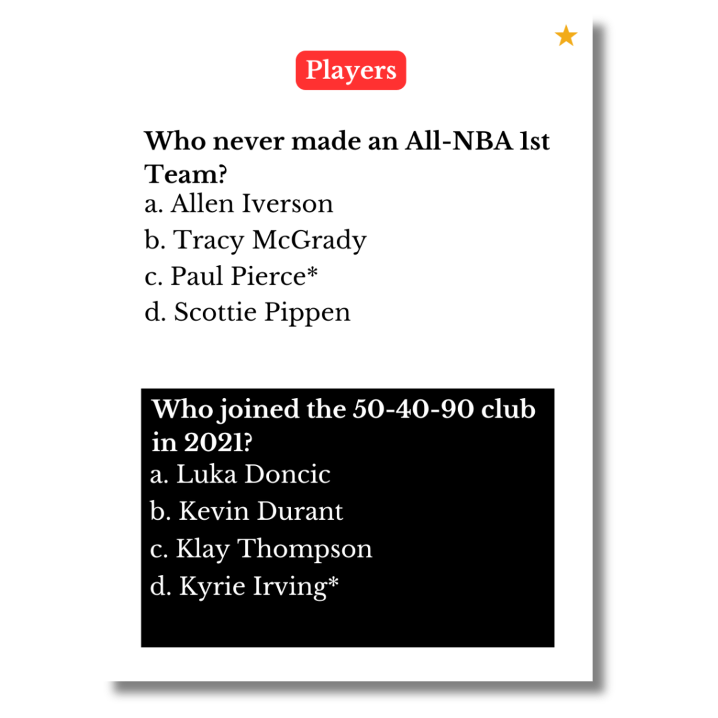 Think You Know the NBA? Prove It. Own Game Night.