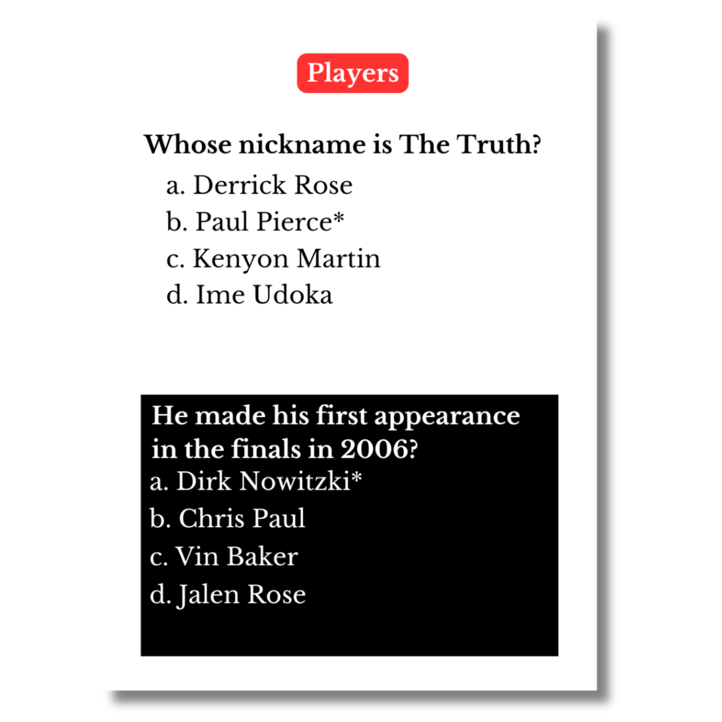 Think You Know the NBA? Prove It. Own Game Night.